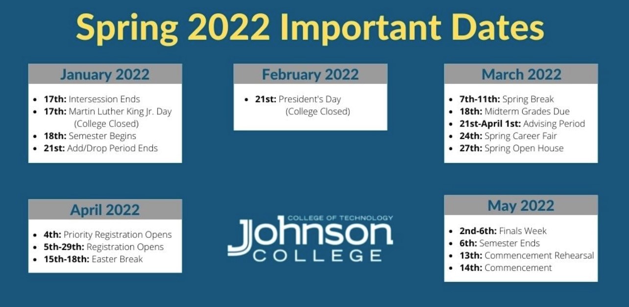 Snc Academic Calendar 2022 2023 Registrar - Johnson College Of Technology