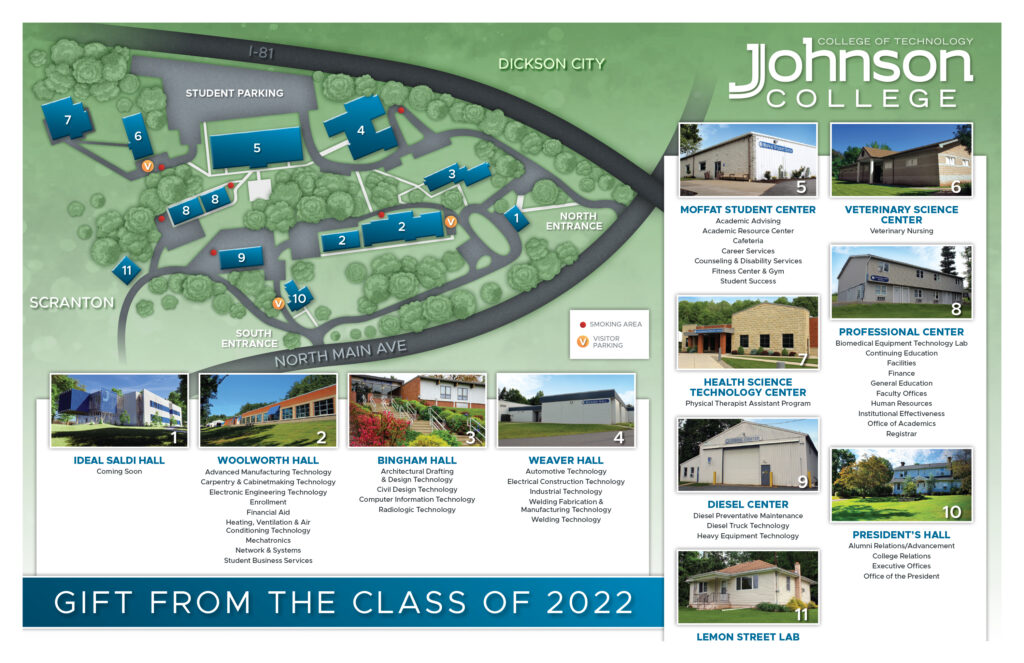 Senior Class Gift Johnson College Of Technology   Jc1350 Campusmap 2022 11x17 Horizontal 01 1024x663 